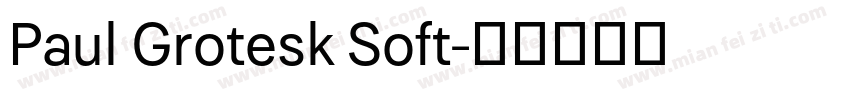 Paul Grotesk Soft字体转换